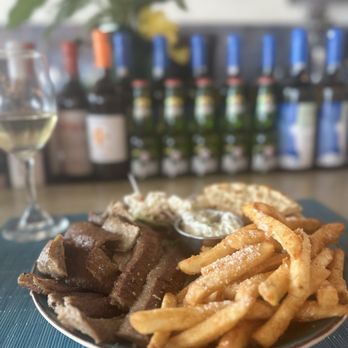 Athena's Corner - Gyro plate - needs a little more tzatziki sauce - Greek Near Me - Seabrook, Texas Athena's Corner - Gyro plate - needs a little more tzatziki sauce - Greek Near Me - Seabrook, Texas