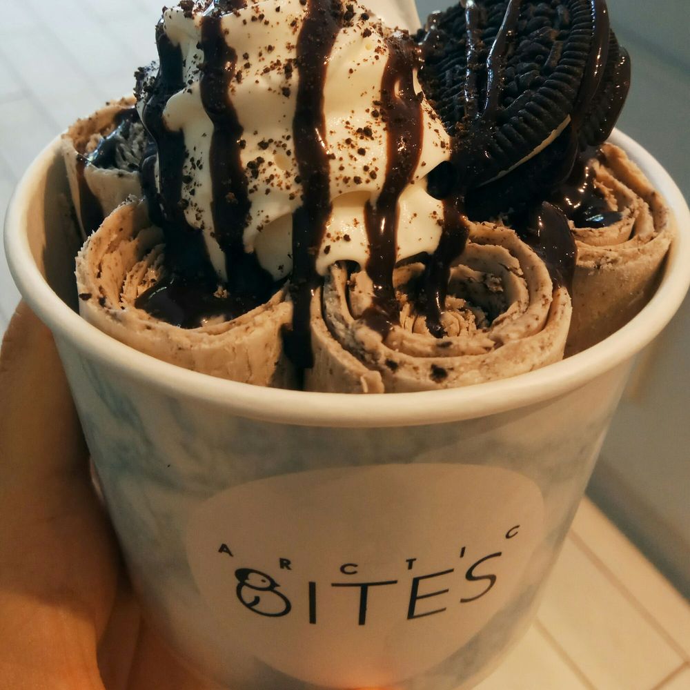 Arctic Bites - Oreo rolled ice cream - Ice Cream & Frozen Yogurt Near Me - Toronto, Ontario Arctic Bites - Oreo rolled ice cream - Ice Cream & Frozen Yogurt Near Me - Toronto, Ontario