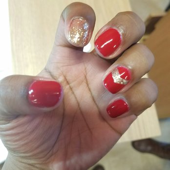 Asia Nails - My nails, gel manicure with design. Came out to 28.00 with the 20% off discount. I showed Vincent a picture and he did an amazing - Nail Salons Near Me - Tacoma, Washington Asia Nails - My nails, gel manicure with design. Came out to 28.00 with the 20% off discount. I showed Vincent a picture and he did an amazing - Nail Salons Near Me - Tacoma, Washington