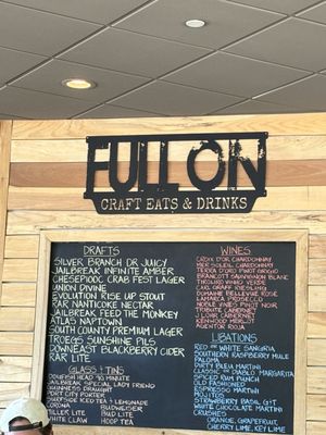 Menu photo 8 Full On Craft Eats & Drinks Annapolis, MD Menu photo 8 Full On Craft Eats & Drinks Annapolis, MD