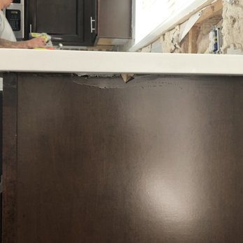 Impact Countertops - Damage to existing cabinets during removal of old countertops - Countertop Installation Near Me - Smyrna, Georgia Impact Countertops - Damage to existing cabinets during removal of old countertops - Countertop Installation Near Me - Smyrna, Georgia