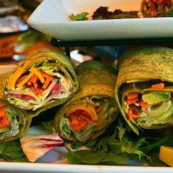 Eat 2 Live Hospitality - Roasted Red Pepper Veggie Wraps