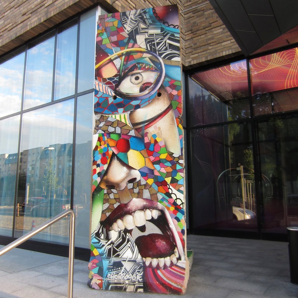 nhow BERLIN - Berlin wall piece outside the hotel - Hotels Near Me - Berlin, BE