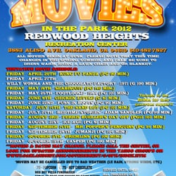 Redwood Heights Recreation Center - Movie Night Flyer :)