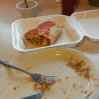 Shirley's Kitchen - My giant Breakfast Burrito tucked in for the trip home. Will be great for lunch later! - Diners Near Me - La Mesa, California Shirley's Kitchen - My giant Breakfast Burrito tucked in for the trip home. Will be great for lunch later! - Diners Near Me - La Mesa, California
