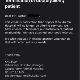 Unexpected Termination of Relationship Unexpected Termination of Relationship