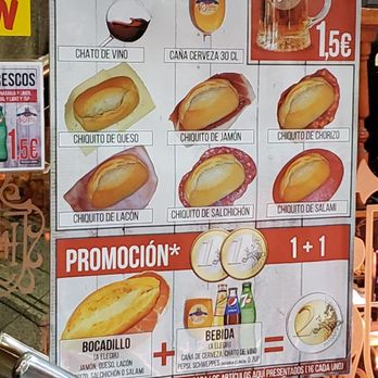 Museo del Jamón - Menu (December 2018) - Meat Shops Near Me - Madrid, M