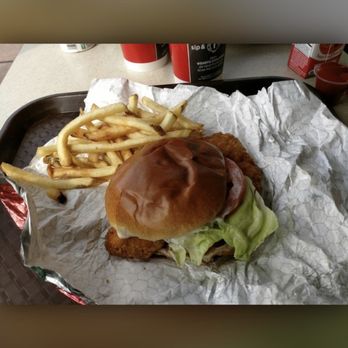 Wendy's - a hamburger and fries on a tray - Burgers Near Me - Simpsonville, Kentucky Wendy's - a hamburger and fries on a tray - Burgers Near Me - Simpsonville, Kentucky