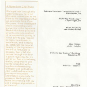 Jont - Non-alcohol pairing - New American Near Me - Washington, DC, District of Columbia