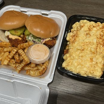 Flame-N-Chickz - #1 combo and the loaded Mac. - Salad Near Me - Roseville, California