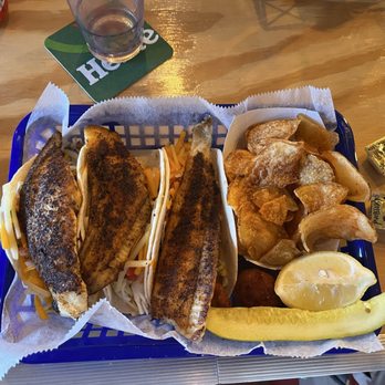 Captain Zack's Seafood Carryouts - Blackened flounder fish tacos - Seafood Near Me - Chincoteague, Virginia