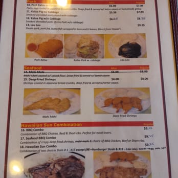 Hawaiian Sun B.B.Q - Menu pg 2 - Hawaiian Near Me - Everett, Washington Hawaiian Sun B.B.Q - Menu pg 2 - Hawaiian Near Me - Everett, Washington