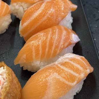 Sushi%AYCE/All You Can Eat - Salmon Nigiri - Sushi Bars Near Me - Seattle, Washington