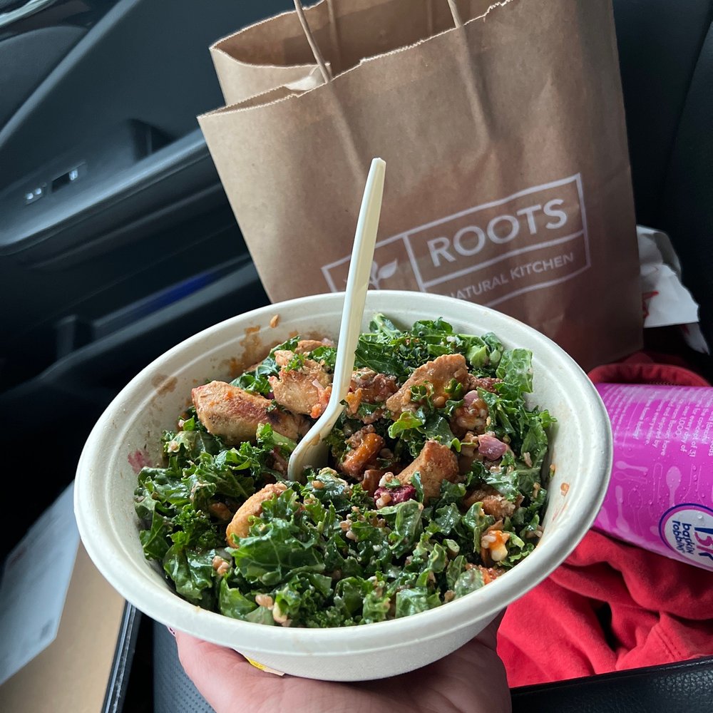 Roots Natural Kitchen - Mayfair with added sriracha (but not enough haha) - Salad Near Me - Pittsburgh, Pennsylvania Roots Natural Kitchen - Mayfair with added sriracha (but not enough haha) - Salad Near Me - Pittsburgh, Pennsylvania