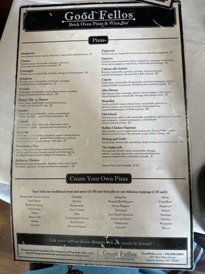 Menu photo 1 Good Fellos Sackets Harbor, NY