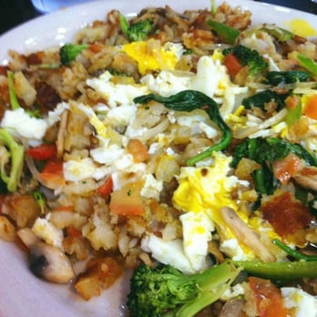 Champ’s Diner - Veggie home fries with two eggs over easy on top. Vegetables were crisp and fresh. Delish. - Breakfast & Brunch Near Me - Philadelphia, Pennsylvania Champ’s Diner - Veggie home fries with two eggs over easy on top. Vegetables were crisp and fresh. Delish. - Breakfast & Brunch Near Me - Philadelphia, Pennsylvania