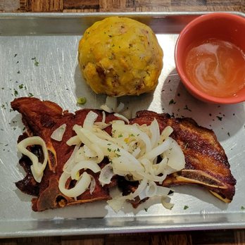 La Casa Del Mofongo - Mofongo with Smoked Pork Chop - Caribbean Near Me - West Palm Beach, Florida