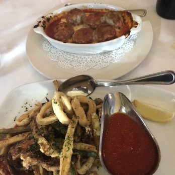 La Perla Di Pompano - Calamari and meatballs appetizers - Italian Near Me - Pompano Beach, Florida La Perla Di Pompano - Calamari and meatballs appetizers - Italian Near Me - Pompano Beach, Florida
