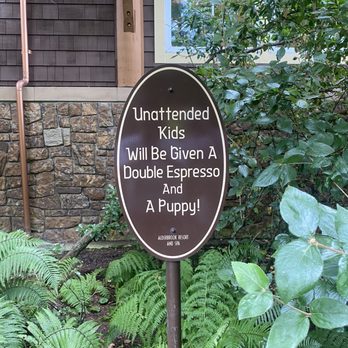 Alderbrook Resort & Spa - Funny sign in the courtyard. - Resorts Near Me - Union, Washington Alderbrook Resort & Spa - Funny sign in the courtyard. - Resorts Near Me - Union, Washington