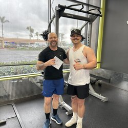 Anytime Fitness - My son & I after a great workout at a clean, friendly staffed gym. Plenty of equipment, weights, and classes to get in great shape.