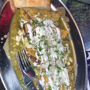 CHeve & BarbaCHa - Enchiladas (Verde) De Asada - Mexican Near Me - Moreno Valley, California