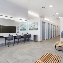 Evolution Swim Academy - Rancho Mission Viejo - Our thoughtfully designed locker rooms offer 10 changing rooms, oversized lockers, 2 suit dryers, and blow drying stations.