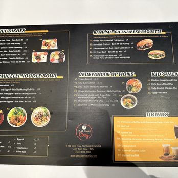 Pho District Cincy - Back of the menu. - Vietnamese Near Me - Fairfield, Ohio Pho District Cincy - Back of the menu. - Vietnamese Near Me - Fairfield, Ohio