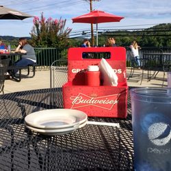 Fox's Pizza Den - Outside