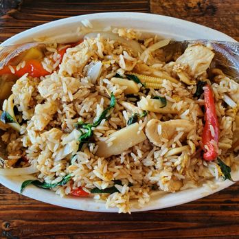 ZAAP Kitchen Lao & Thai Street Eats - Willow Bend - Basil fried rice with chicken - Laotian Near Me - Plano, Texas ZAAP Kitchen Lao & Thai Street Eats - Willow Bend - Basil fried rice with chicken - Laotian Near Me - Plano, Texas
