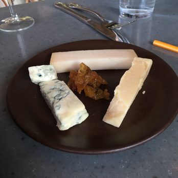 Culinary Dropout - Cheese plate with Gorgonzola, cheddar, and goat cheese. No accompaniments - New American Near Me - Scottsdale, Arizona
