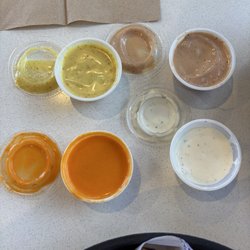 Foosackly’s - 4 sauces come with the sack
