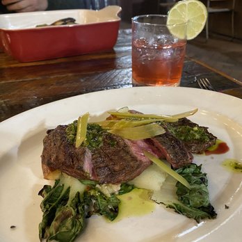 Rhubarb - Grilled Marksbury Farm Bavette Steak - New American Near Me - Asheville, North Carolina Rhubarb - Grilled Marksbury Farm Bavette Steak - New American Near Me - Asheville, North Carolina