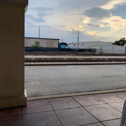 Amtrak - View of the tracks from outside the station.