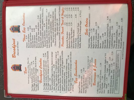Menu photo 4 Aero Diner North Windham, CT