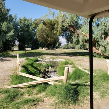 Furnace Creek Ranch Golf Course - Headed out to the back 9 and here's a lil water feature - Golf Near Me - Death Valley, California Furnace Creek Ranch Golf Course - Headed out to the back 9 and here's a lil water feature - Golf Near Me - Death Valley, California