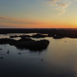 Manatees In Paradise - Sunset over Kings Bay, Crystal River, FL