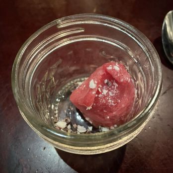 The Pullman - Pomegranate sherbet - New American Near Me - Glenwood Springs, Colorado