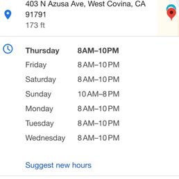 This store is open later than 5pm.