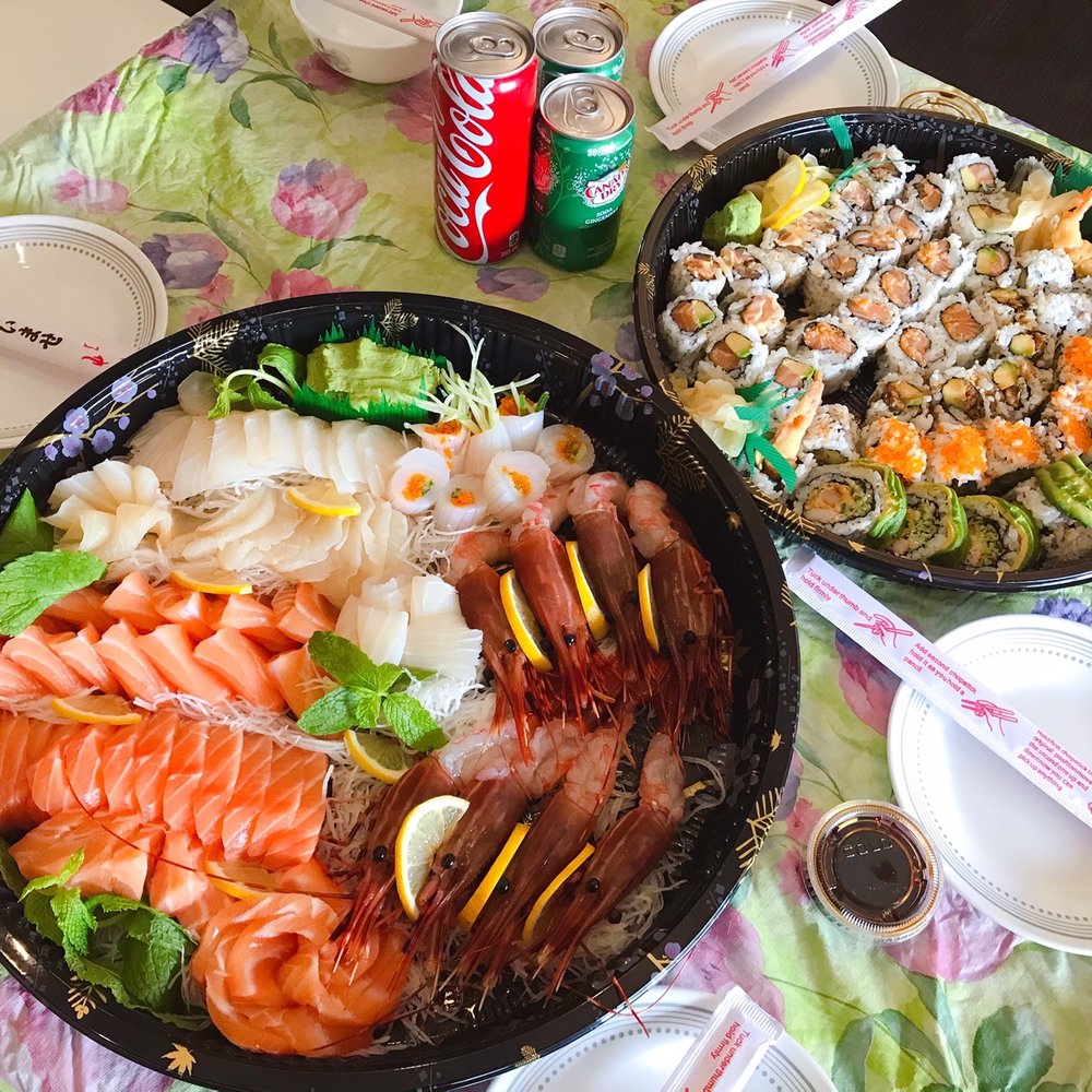 Sashimi platter and S2 party tray Sashimi platter and S2 party tray