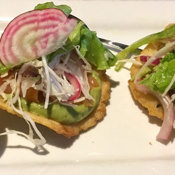 Mayan Cafe - Salbutes with Smoked Salmon - Latin American Near Me - Louisville, Kentucky