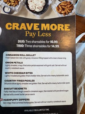 Menu photo 1 Cracker Barrel Old Country Store White House, TN