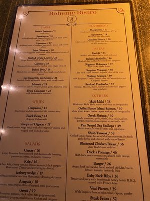 Menu photo 2 Boheme Bistro Delray Beach, FL Menu photo 2 Boheme Bistro Delray Beach, FL
