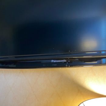 The Parkview Hotel - Dried white splatter on tv and mirror - Hotels Near Me - Syracuse, New York