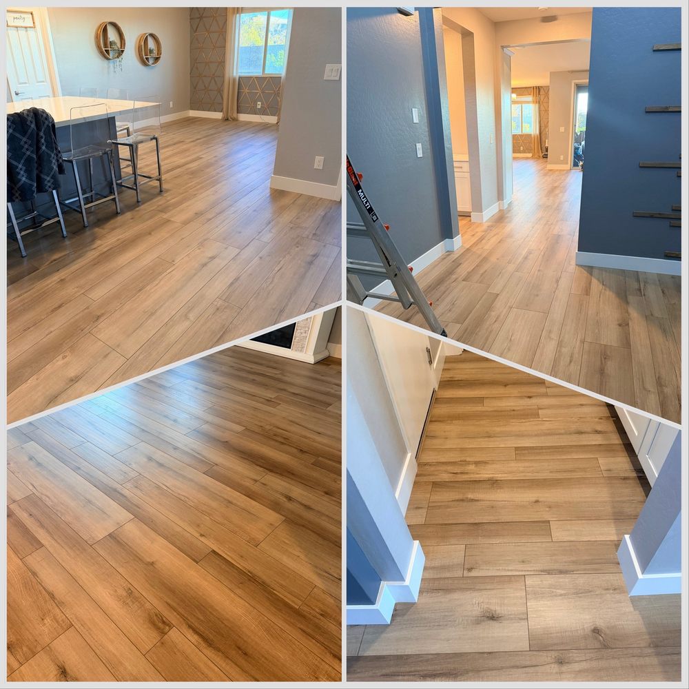 No Worries Tiling - Main entry, living, kitchen/dining and hallway (beautiful new floors!) - Tiling Near Me No Worries Tiling - Main entry, living, kitchen/dining and hallway (beautiful new floors!) - Tiling Near Me