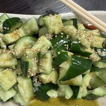 Fireart Cuisine - 9'26 - Cucumber Salad Emperor Style, very good just needed more sauce - Chinese Near Me - Kailua-Kona, Hawaii Fireart Cuisine - 9'26 - Cucumber Salad Emperor Style, very good just needed more sauce - Chinese Near Me - Kailua-Kona, Hawaii