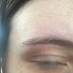 Brow Art 23 - My one eyebrow that has no issues, the end of my brow is always a weird shape anyways .