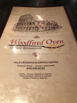 Menu photo 1 Wood Fired Oven Grottoes, VA Menu photo 1 Wood Fired Oven Grottoes, VA