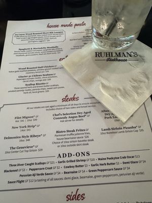 Menu photo 2 Ruhlman's Steakhouse Ashland, NE