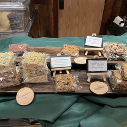 Brownies and rice crispy treats