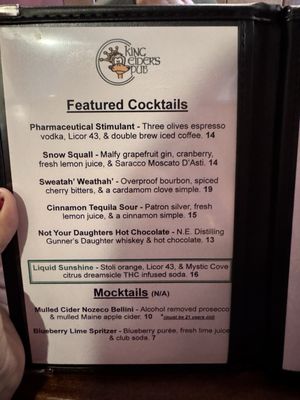 Menu photo 2 King Eider's Pub Damariscotta, ME